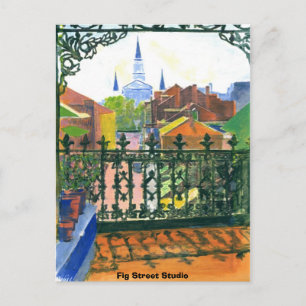Carte Postale Balcon du quartier français, Studio Fig Street