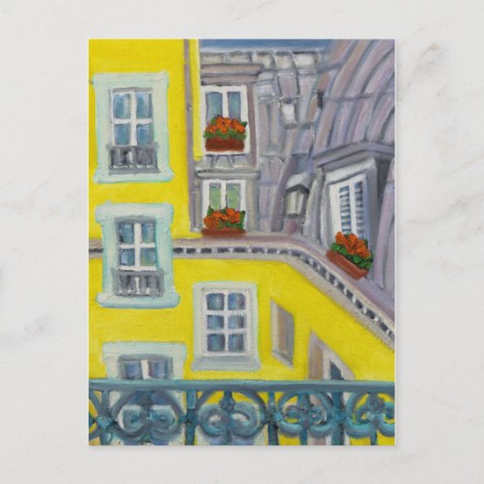 Carte Postale Balcon Paris (Devant)