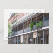 Carte Postale Balcons dans le quartier français (Devant / Derrière)