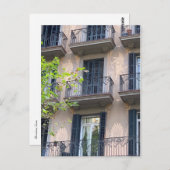 Carte postale Balcons de Barcelone (Devant / Derrière)