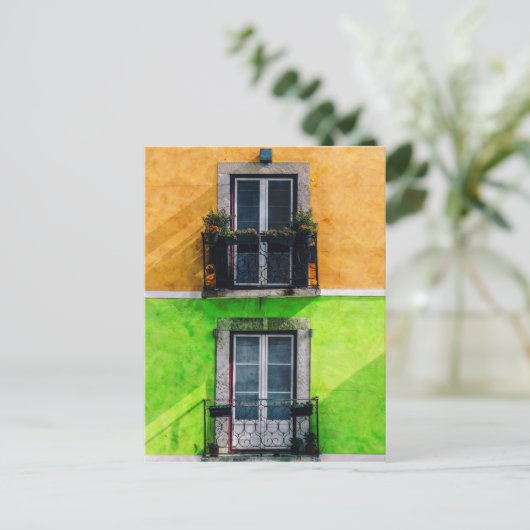 Carte Postale Balcons vintages (Debout devant)