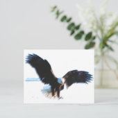 Carte Postale Bald American Eagle Landing (Debout devant)