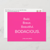 Carte postale BALD & BODACIOUS par April McCallum (Devant / Derrière)