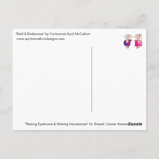 Carte postale BALD & BODACIOUS par April McCallum (Dos)