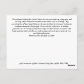 Carte postale Bald Eagle (Dos)