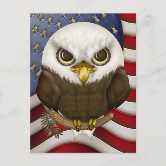 Carte Postale Baldwin Le mignon Aigle Bald (Devant)