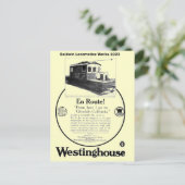 Carte postale Baldwin-Westinghouse Locomotive 1923 (Debout devant)