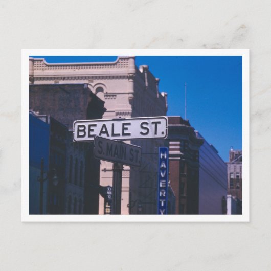 Carte Postale Bale Street, Memphis, Tennessee (Devant)