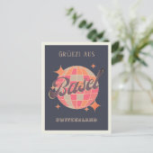 Carte Postale Bâle Suisse Schweiz ville Grüezi salutations (Debout devant)