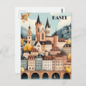 Carte Postale Bâle Suisse Voyages (Devant / Derrière)