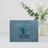 Carte Postale baleine (Debout devant)