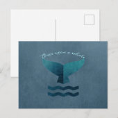 Carte Postale baleine (Devant / Derrière)