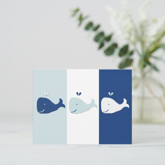 Carte Postale Baleine (Debout devant)