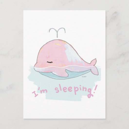 Carte Postale baleine (Devant)
