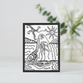 Carte Postale baleine (Debout devant)