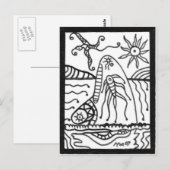 Carte Postale baleine (Devant / Derrière)