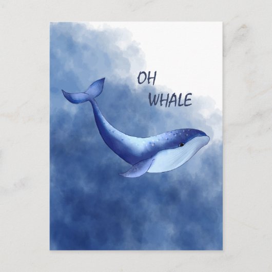 Carte Postale Baleine (Devant)