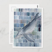 Carte postale baleine à bosse (Devant / Derrière)