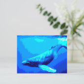 Carte Postale Baleine à bosse (Debout devant)