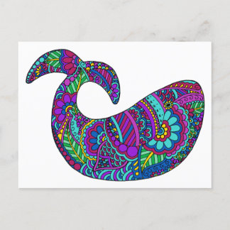 Carte Postale Baleine à gros