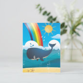 Carte Postale Baleine arc-en-ciel (Debout devant)