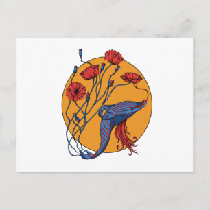 Carte Postale Baleine bleue