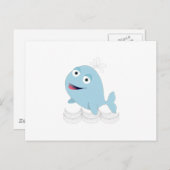 Carte Postale Baleine bleue (Devant / Derrière)
