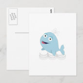 Carte Postale Baleine bleue (Devant / Derrière)