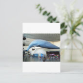 Carte Postale Baleine bleue (Debout devant)