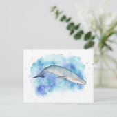 Carte Postale Baleine bleue profonde (Debout devant)