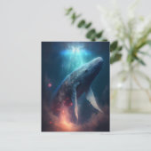 Carte Postale Baleine Dans Le Ciel L'Art Imaginaire (Debout devant)