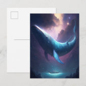 Carte Postale Baleine Dans Le Ciel L'Art Imaginaire (Devant / Derrière)