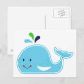 Carte Postale Baleine de bébé (Devant / Derrière)
