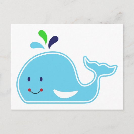 Carte Postale Baleine de bébé (Devant)