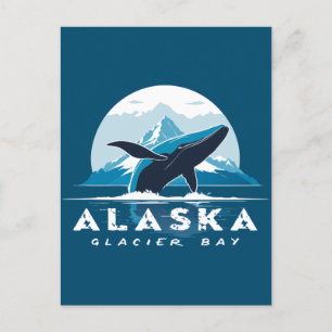 Carte Postale Baleine de Glacier Bay - Alaska