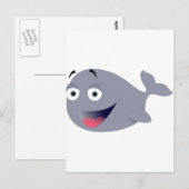 Carte Postale Baleine drôle (Devant / Derrière)