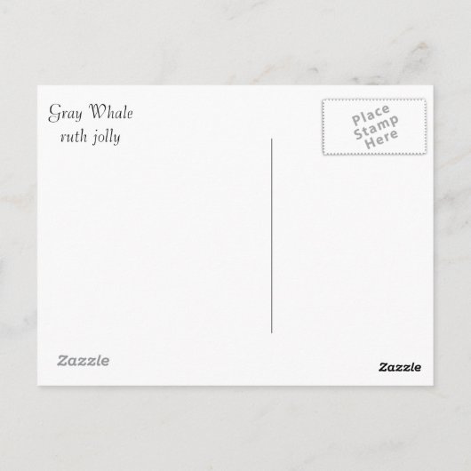 Carte Postale Baleine en San Diego (Dos)