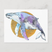 Carte Postale Baleine Fly (Devant)