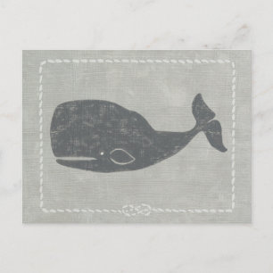 Carte Postale Baleine grise marine