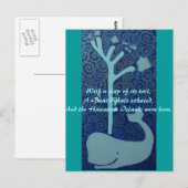 Carte Postale Baleine hawaïenne (Devant / Derrière)