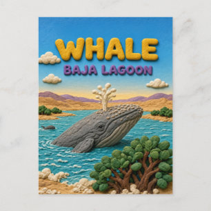 Carte Postale Baleine Laguna Baja Moderne KlayKoo