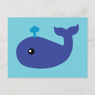 Carte Postale Baleine mignonne