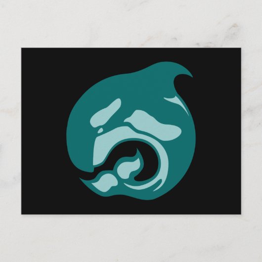 Carte Postale baleine orque (Devant)