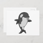 Carte Postale Baleine tueuse au Yoga Fitness in Standing (Devant / Derrière)