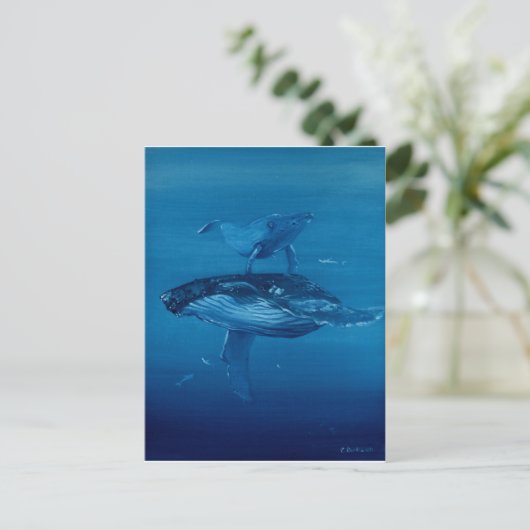 Carte Postale Baleines (Debout devant)