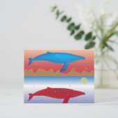 Carte postale baleines (Debout devant)