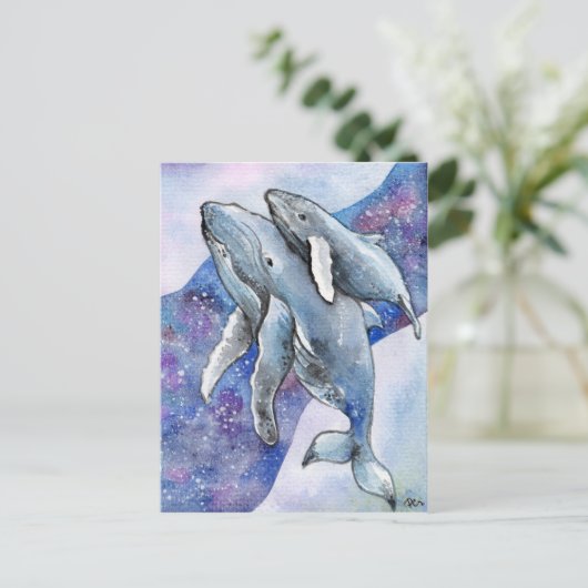 Carte Postale Baleines dans la rivière Star (Debout devant)