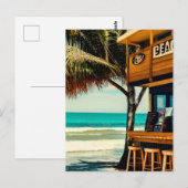 Carte Postale Bali Beach Cafe Bar (Devant / Derrière)