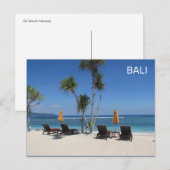 Carte Postale Bali Beach Indonésie (Devant / Derrière)