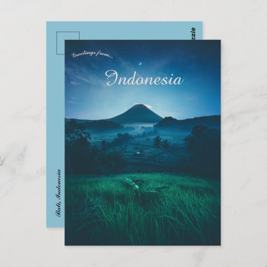 Carte Postale Bali Indonésie (Devant / Derrière)